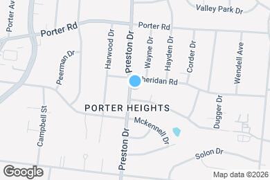 Map image of the property - 1421 Preston Dr