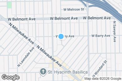 Map image of the property - 3034 N Drake Ave