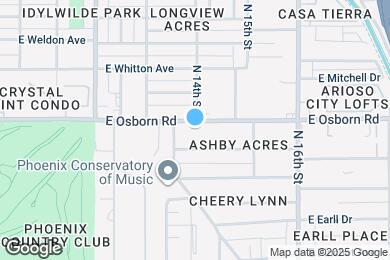 Map image of the property - 1349 E Osborn Rd