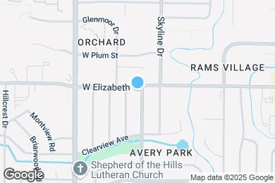 Map image of the property - 1001 Castlerock Dr
