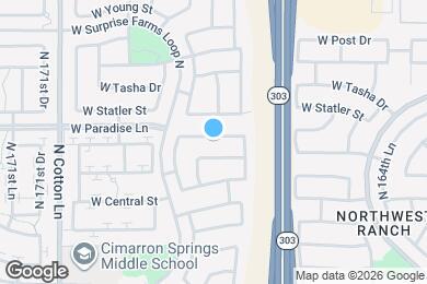 Map image of the property - 16847 W Rimrock St