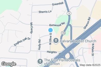 Map image of the property - 1208 N Olive St