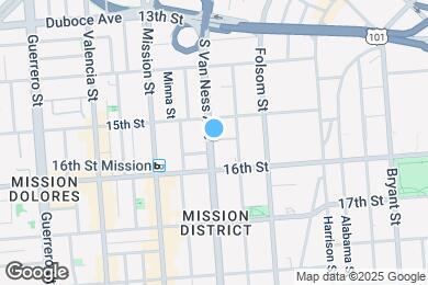 Map image of the property - 455 S Van Ness Ave