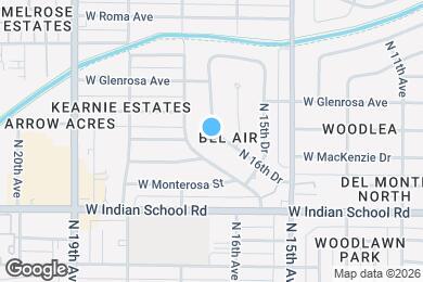 Map image of the property - 4202 N 16th Dr