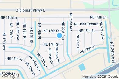 Map image of the property - 2006 NE 14th Terrace