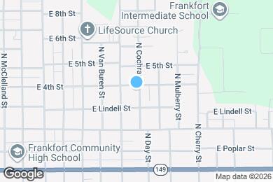 Map image of the property - 411 N Cochran St