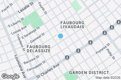 Map image of the property - 2709 Baronne St