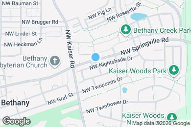 Map image of the property - 15265 NW Nightshade Dr