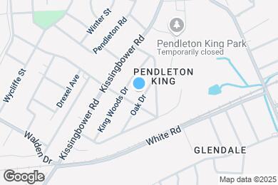 Map image of the property - 1721 Oak Dr