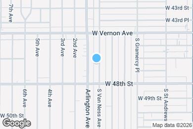 Map image of the property - 4613 S Van Ness Ave