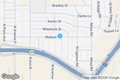 Map image of the property - 2123 N. Ave. J-A