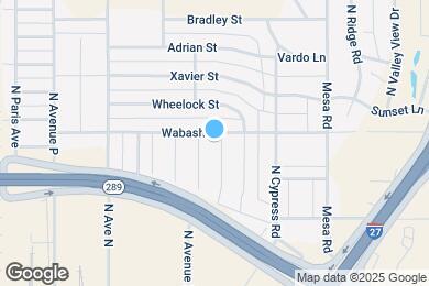 Map image of the property - 2123 N Avenue J