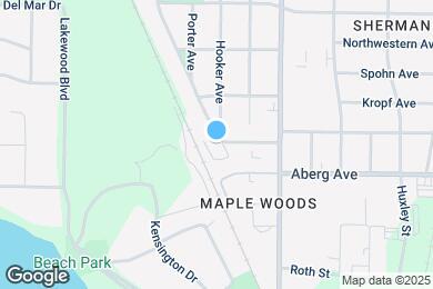 Map image of the property - 1316 Hooker Ave