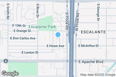 Map image of the property - 1016 S Siesta Ln