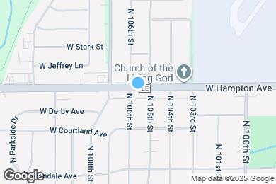 Map image of the property - 10523 W Hampton Ave