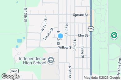 Map image of the property - 1620 N 10th St