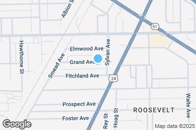 Map image of the property - 1319 Grand Ave