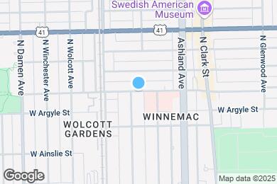Map image of the property - 1733 W Winnemac Ave