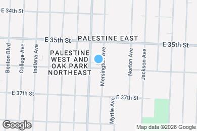 Map image of the property - 3812 E 36th St