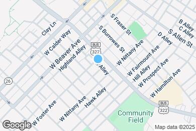 Map image of the property - 418 W Foster Ave