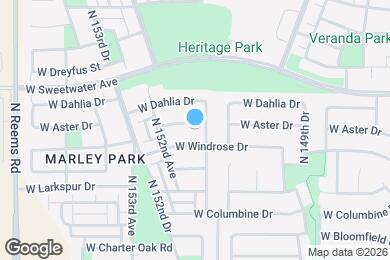 Map image of the property - 15125 W Aster Dr