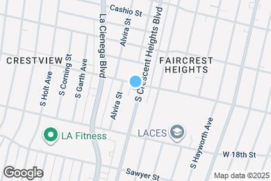 Map image of the property - 1711 S Crescent Heights Blvd