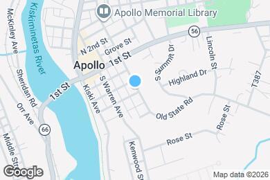 Map image of the property - 311 S Pennsylvania Ave