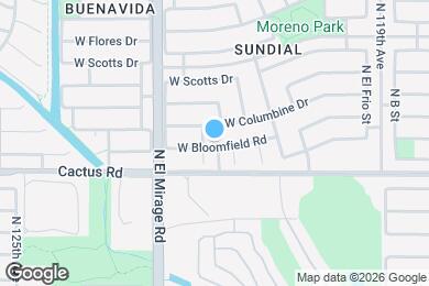 Map image of the property - 12206 W Bloomfield Rd