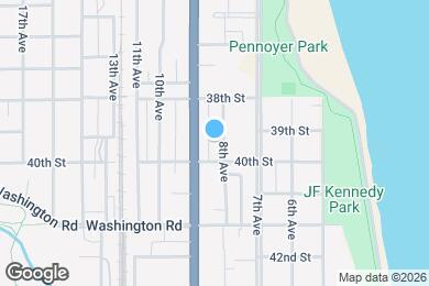 Map image of the property - 3908 8th Ave