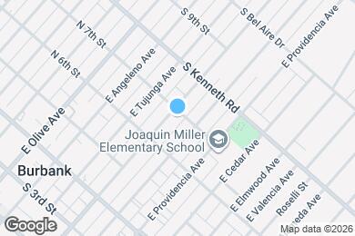 Map image of the property - 636 E Verdugo Ave