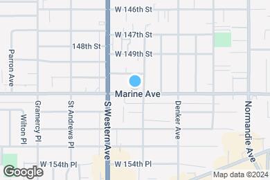 Map image of the property - 1717-1727 Marine Ave