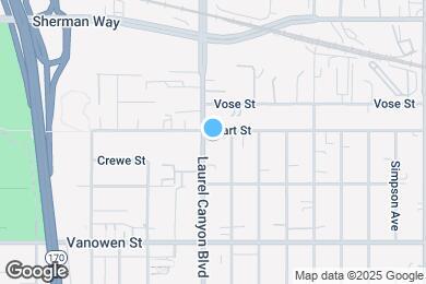 Map image of the property - 6938 Laurel Canyon Blvd