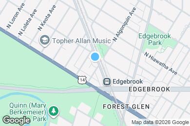 Map image of the property - 6462 N Lehigh Ave