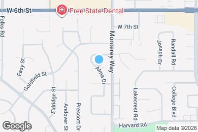 Map image of the property - 910 Alma Dr
