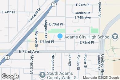 Map image of the property - 6751 E 72nd Pl