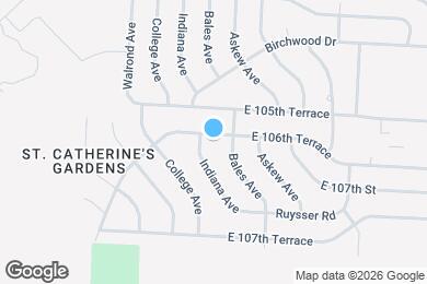 Map image of the property - 3403 E 106th Terrace