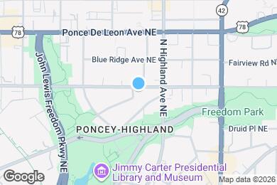 Map image of the property - 1021 North Avenue NE