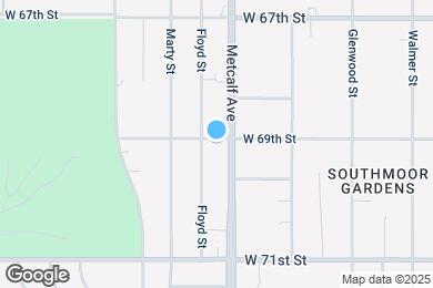 Map image of the property - 7117 W 69th St