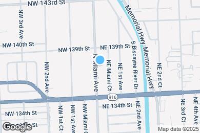 Map image of the property - 13721 N Miami Ave