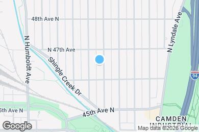 Map image of the property - 4627 N Colfax Ave