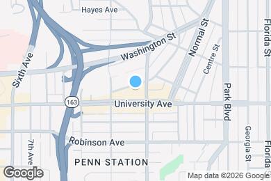 Map image of the property - 1284 University Ave