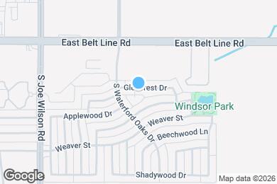 Map image of the property - 1028 Glencrest Dr