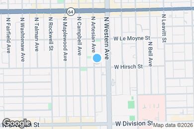 Map image of the property - 1403 N Artesian Ave