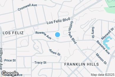 Map image of the property - 3373 Rowena Ave