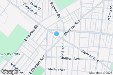Map image of the property - 2122 Stenton Ave