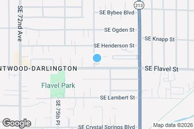Map image of the property - 7805 SE Flavel St