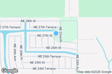 Map image of the property - 2623 NE 22nd Ave