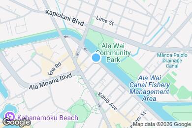 Map image of the property - 1965 Ala Wai Blvd