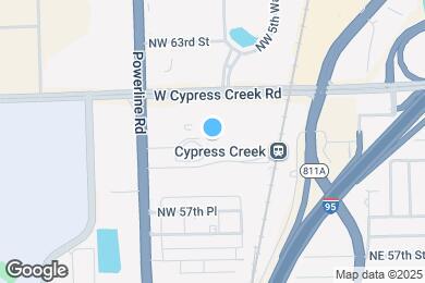 Map image of the property - Furnished Studio-Fort Lauderdale - Cypress Creek - NW 6th Way