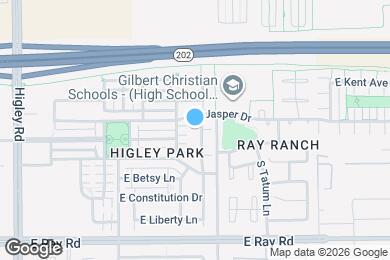 Map image of the property - 1382 S Ponderosa Dr